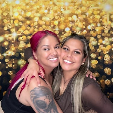 Photo Booth creating moments with guests Celebrating Thirty Years in Ormeau, Gold Coast - party hire by SweetAz Co.