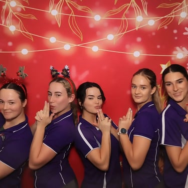 Photo Booth capturing moments at a Christmas Celebration in Victoriapoint, Redlands - party hire by SweetAz Co.