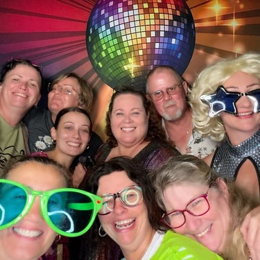 Photo Booth helping create memories at a Community Fundraiser in Capalaba, Redlands - party hire by SweetAz Co.