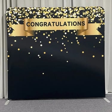 Photo Booth featuring the Congrats Backdrop in Thornlands, Redlands - party hire by SweetAz Co.