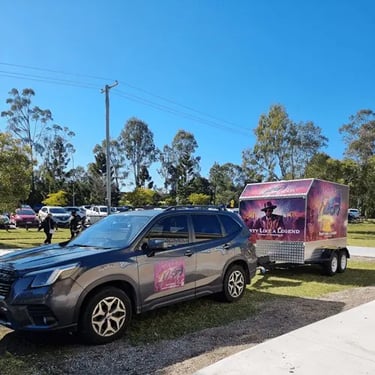 Photo Booth setup for a Corporate Event in Ormeau, Gold Coast - party hire by SweetAz Co.