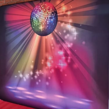 Photo Booth featured at a Disco Msfundraiser in Capalaba, Redlands - party hire by SweetAz Co.