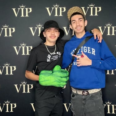 Photo Booth captured during an Eighteenth Celebration in Redlands, Queensland - party hire by SweetAz Co.