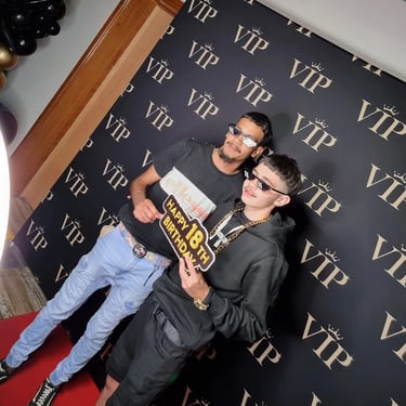 Photo Booth lighting up an Eighteenth Party in Redlands, Qld - party hire by SweetAz Co.