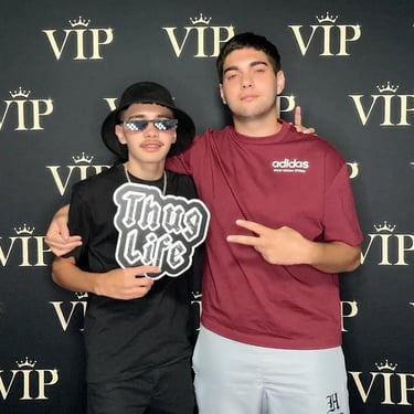 Photo Booth transforming an Eighteenth Party in Redlands, Qld - party hire by SweetAz Co.