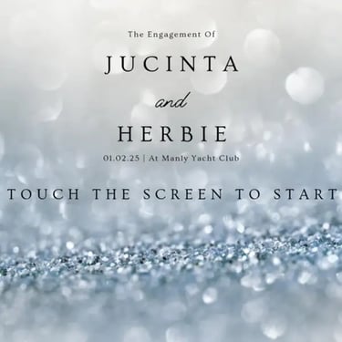 Photo Booth setup for an Engagement Party in Manlywest, Brisbane - party hire by SweetAz Co.