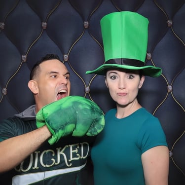 Photo Booth creating fun moments at a Fiftieth Event in Tanahmerah, Logan - party hire by SweetAz Co.