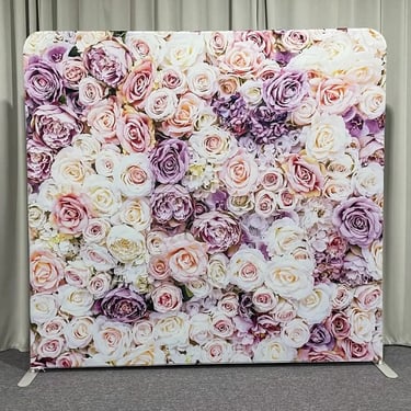 Photo Booth with a Floral Backdrop in Cleveland, Redlands - party hire by SweetAz Co.