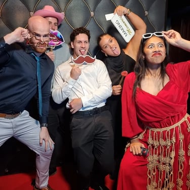 Photo Booth making memories at a Formal Celebration in Shailerpark, Logan - party hire by SweetAz Co.