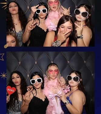 Photo Booth captured during a Formal Event in Beenleigh, Logan - party hire by SweetAz Co.