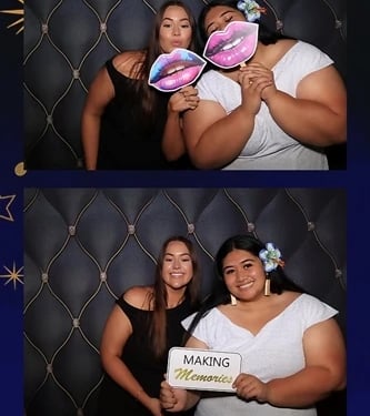 Photo Booth setting the vibe at a Formal Event in Springwood, Logan - party hire by SweetAz Co.