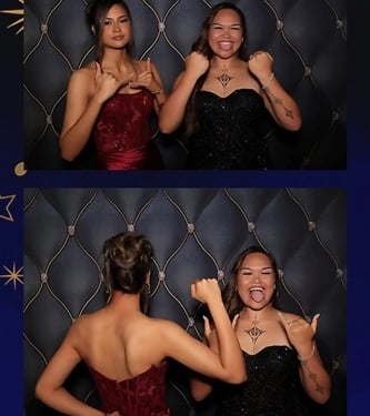 Photo Booth bringing fun to a Formal Event in Springwood, Logan - party hire by SweetAz Co.