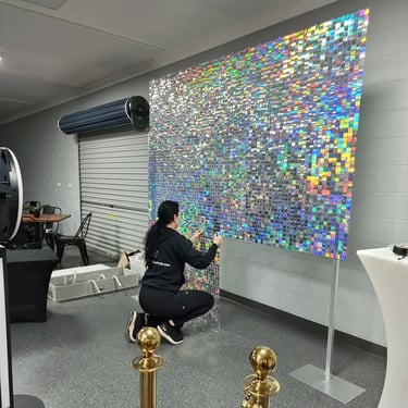 Photo Booth setup for a Forty Party in Jacobswell, Gold Coast - party hire by SweetAz Co.