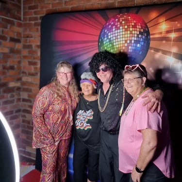 Photo Booth setup for a Fundraise Celebration in Capalaba, Redlands - party hire by SweetAz Co.