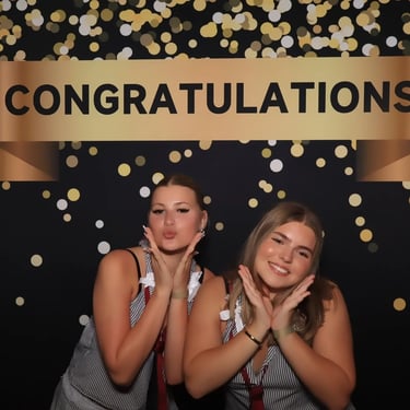 Mirror Photo Booth capturing moments at a Graduating Y12 students in Thornlands, Redlands - party hire by SweetAz Co.