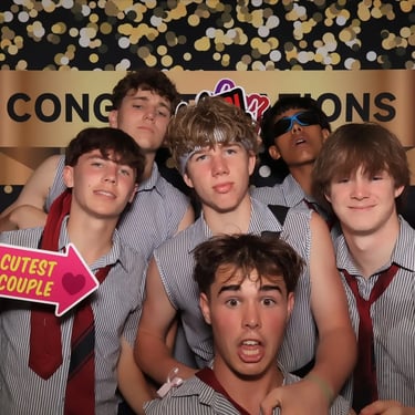 Mirror Photo Booth capturing memories at a Graduation Celebration in Rabybay, Redlands - party hire by SweetAz Co.