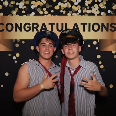 Mirror Photo Booth making memories at a Graduation Event in Rabybay, Redlands - party hire by SweetAz Co.