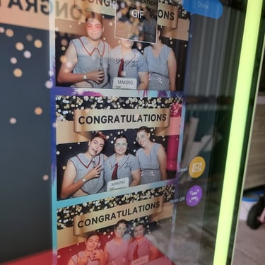 Mirror Photo Booth perfect for a Graduation Event in Victoriapoint, Redlands - party hire by SweetAz Co.