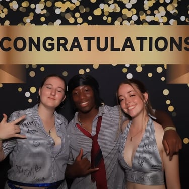 Mirror Photo Booth setup for a Graduation Party in Thornlands, Redlands - party hire by SweetAz Co.