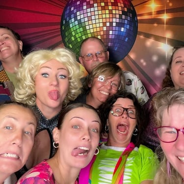 Photo Booth capturing guests having fun at a Local Fundraiser in Capalaba, Redlands - party hire by SweetAz Co.