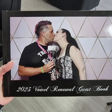 Photo Booth setup for creating a Memory Album in Thornlands, Redlands - party hire by SweetAz Co.