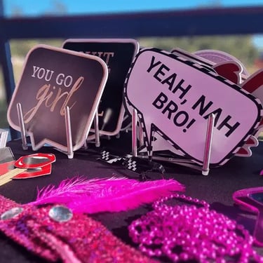 Photo Booth including fun Party Props in Ormeau, Gold Coast - party hire by SweetAz Co.