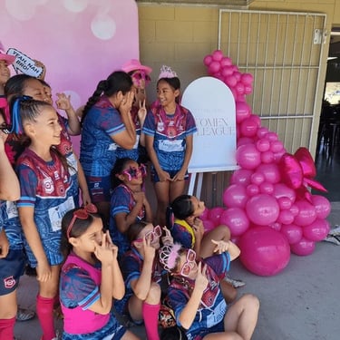 Photo Booth setup for a Purple Birthday in Victoriapoint, Redlands - party hire by SweetAz Co.