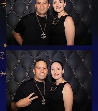 Photo Booth creating insta worthy moments at a School Formal in Crestmead, Logan - party hire by SweetAz Co.