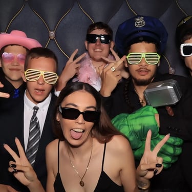 Photo Booth elevating a School Formal in Daisyhill, Logan - party hire by SweetAz Co.