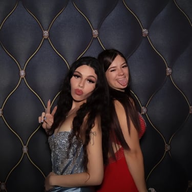 Photo Booth capturing memories during a School Formal in Loganholme, Logan - party hire by SweetAz Co.