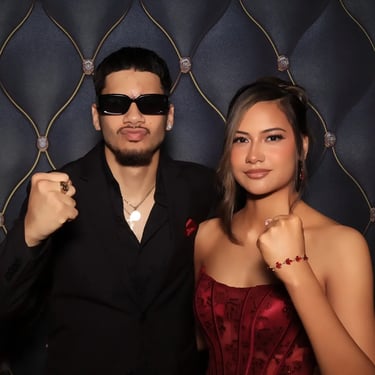 Photo Booth making memories at a School Formal in Marsden, Logan - party hire by SweetAz Co.