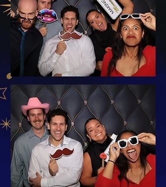 Photo Booth capturing memories at a Senior Formal in Chatswoodhill, Logan - party hire by SweetAz Co.