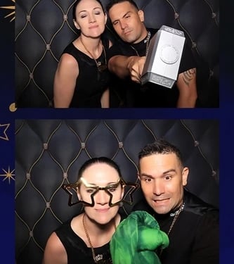 Photo Booth setup for a Senior Formal in Crestmead, Logan - party hire by SweetAz Co.