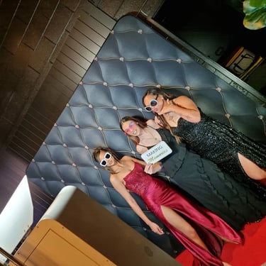 Photo Booth capturing moments at a Senior Formal in Loganholme, Logan - party hire by SweetAz Co.
