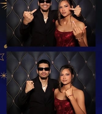 Photo Booth setting the vibe at a Senior Formal in Loganlea, Logan - party hire by SweetAz Co.