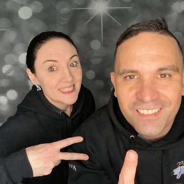 Photo Booth captured during a Silver Party in Cleveland, Redlands - party hire by SweetAz Co.