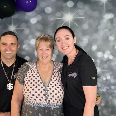 Photo Booth setup for a Sixtieth Birthday in Wynnum, Brisbane - party hire by SweetAz Co.