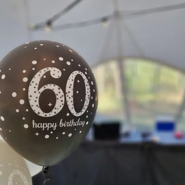 Photo Booth setup for a Sixty Birthday in Southmaclean, Logan - party hire by SweetAz Co.