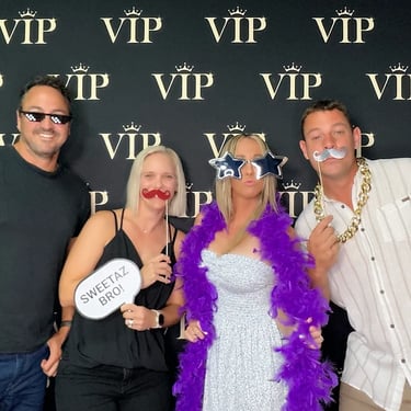 Photo Booth as a thank you to the volunteers at a Sports Club in Ormeau, Gold Coast - party hire by SweetAz Co.