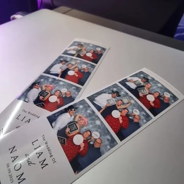 Photo Booth Strip Prints full of fun at an event in Jacobswell, Gold Coast - party hire by SweetAz Co.