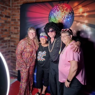 Photo Booth captured during a Themed Msfundraiser in Capalaba, Redlands - party hire by SweetAz Co.