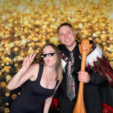 Photo Booth at a Twentyfirst Birthday in Burpengary, Brisbane - party hire by SweetAz Co.