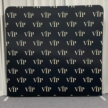 Photo Booth rocking the Vip Backdrop in Thorneside, Redlands - party hire by SweetAz Co.