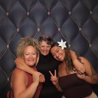 Photo Booth creating moments at a Volunteer Awards night in Ormeau, Goldcoast - party hire by SweetAz Co.