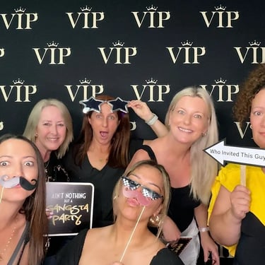 Photo Booth setup for a Volunteer Event in Ormeau, Gold Coast - party hire by SweetAz Co.