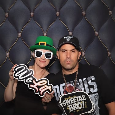 Photo Booth capturing memories at a Volunteer Event in Ormeau, Goldcoast - party hire by SweetAz Co.