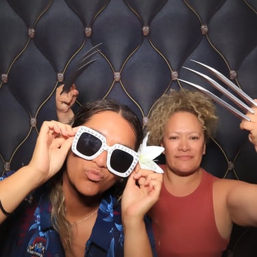 Photo Booth capturing and printing memories at a Volunteer Event in Ormeau, Gold Coast - party hire by SweetAz Co.