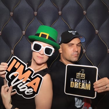 Photo Booth creating epic moments at a Volunteer Party in Ormeau, Goldcoast - party hire by SweetAz Co.