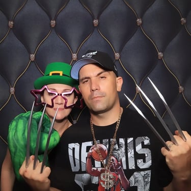 Photo Booth capturing memories at a Volunteer Party in Ormeau, Goldcoast - party hire by SweetAz Co.