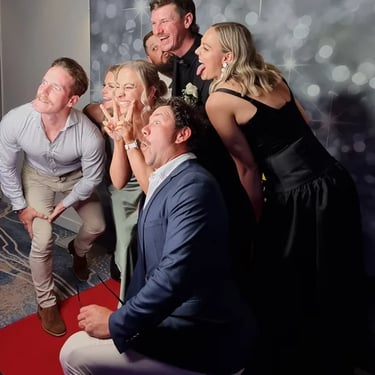 Photo Booth captured during a Wedding Celebration in Broadbeach, Gold Coast - party hire by SweetAz Co.